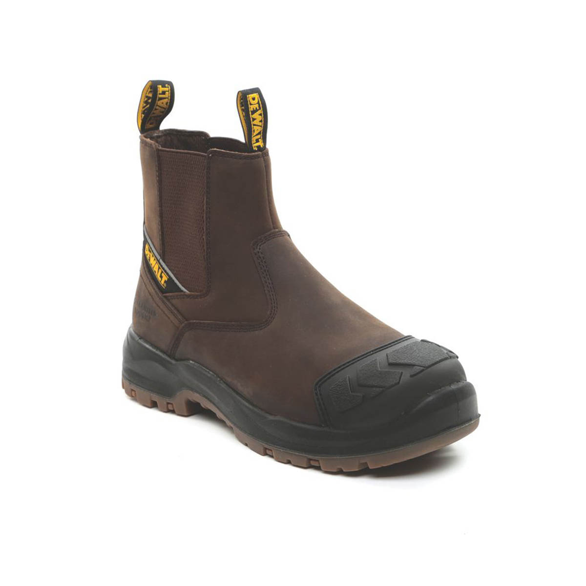 DeWalt Safety Dealer Boots Mens Standard Fit Brown Leather Steel Toe Size 10 - Image 1