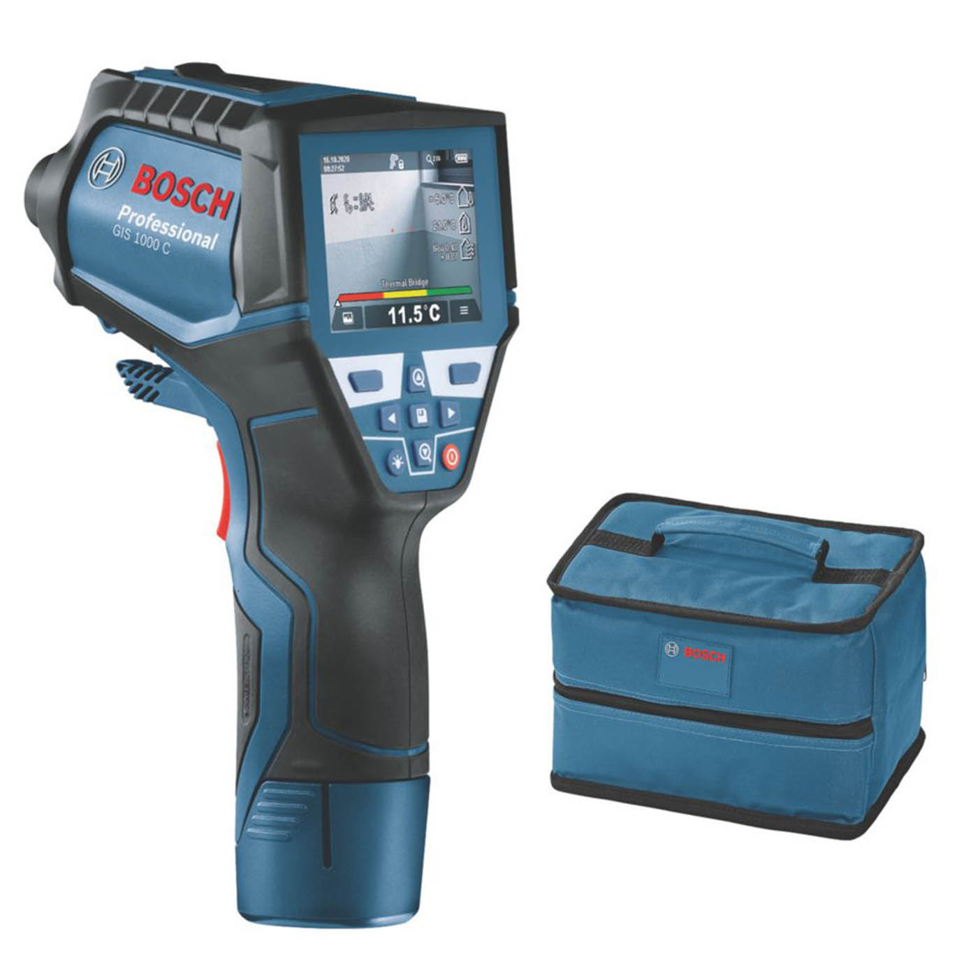 Bosch Infrared Thermometer GIS 1000 C Professional 0601083370 Non-Contact LCD - Image 1