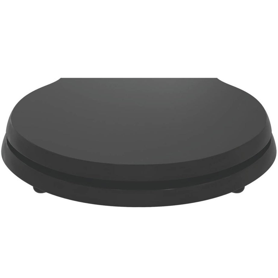 Ideal Standard Toilet Seat Solid Wood Matt Black Standard Round Durable - Image 3