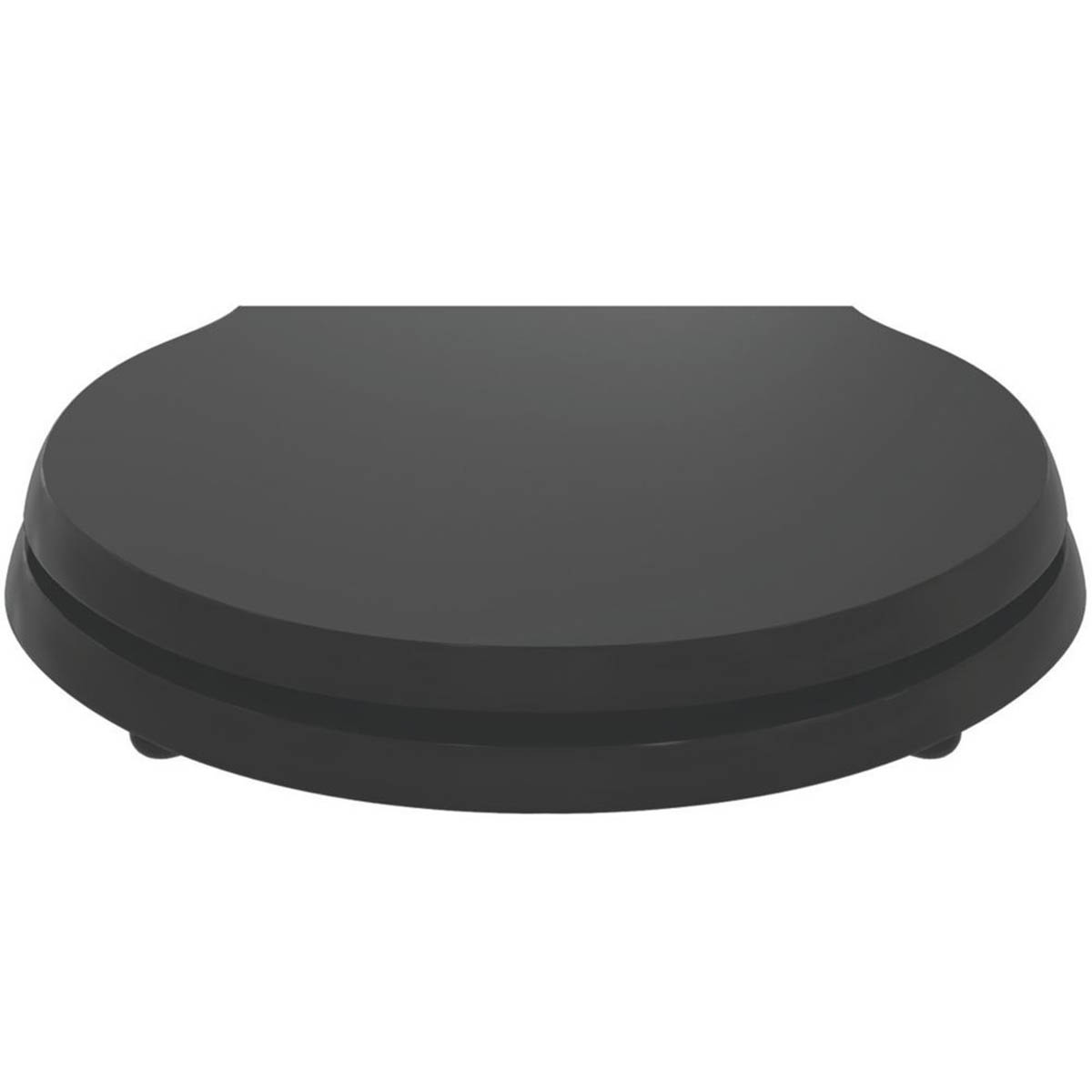 Ideal Standard Toilet Seat Solid Wood Matt Black Standard Round Durable - Image 3