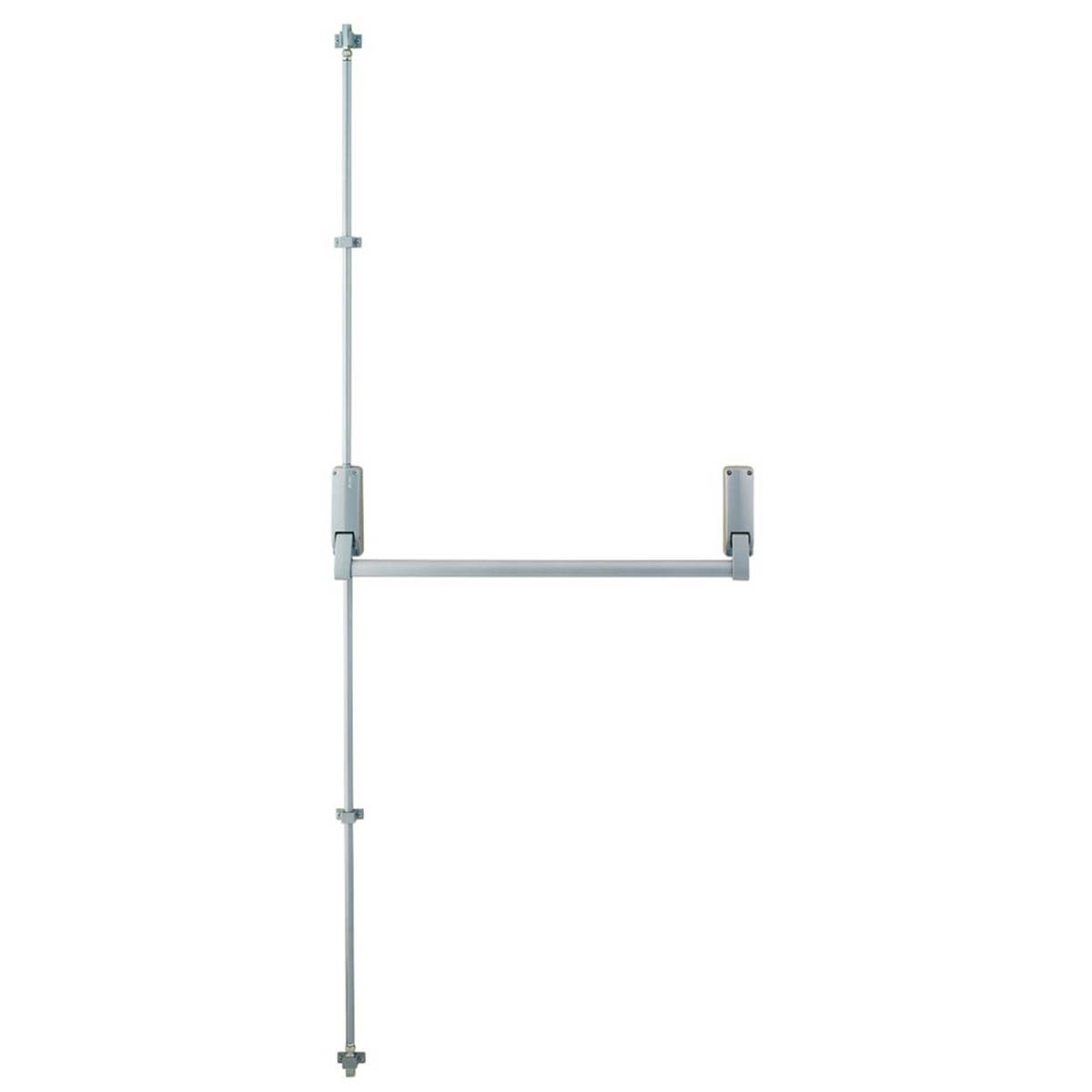 Briton Push Bar Emergency Fire Exit Vertical Panic Bolt Non Handed Metal Silver - Image 2