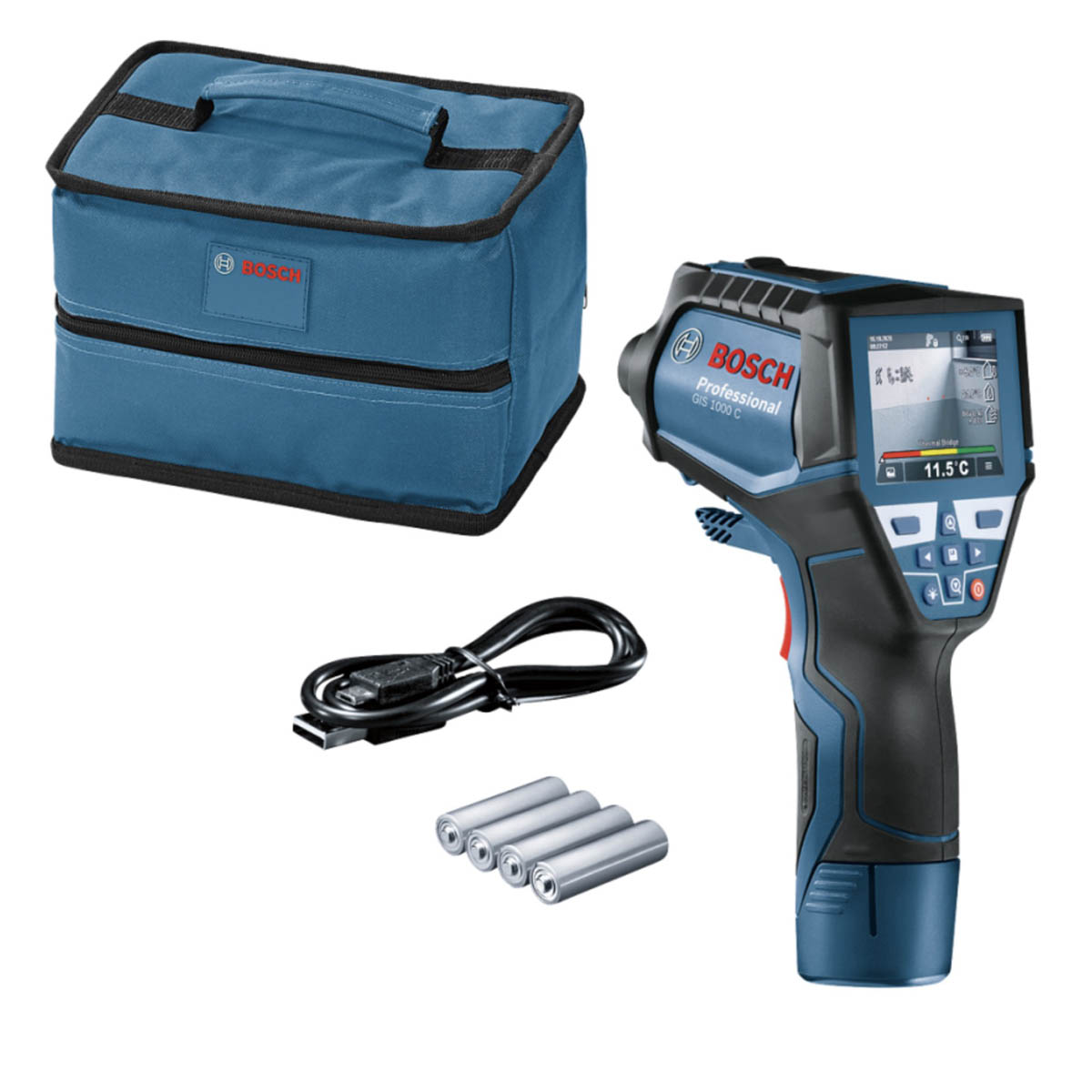 Bosch Infrared Scanner GIS 1000C Imager Temperature Detector Handheld 4 x AA - Image 1