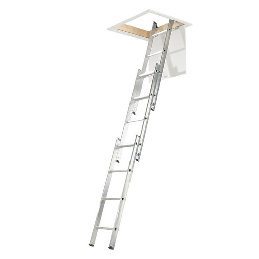 Loft Ladder Aluminium 3-Section 12-Tread - Image 1