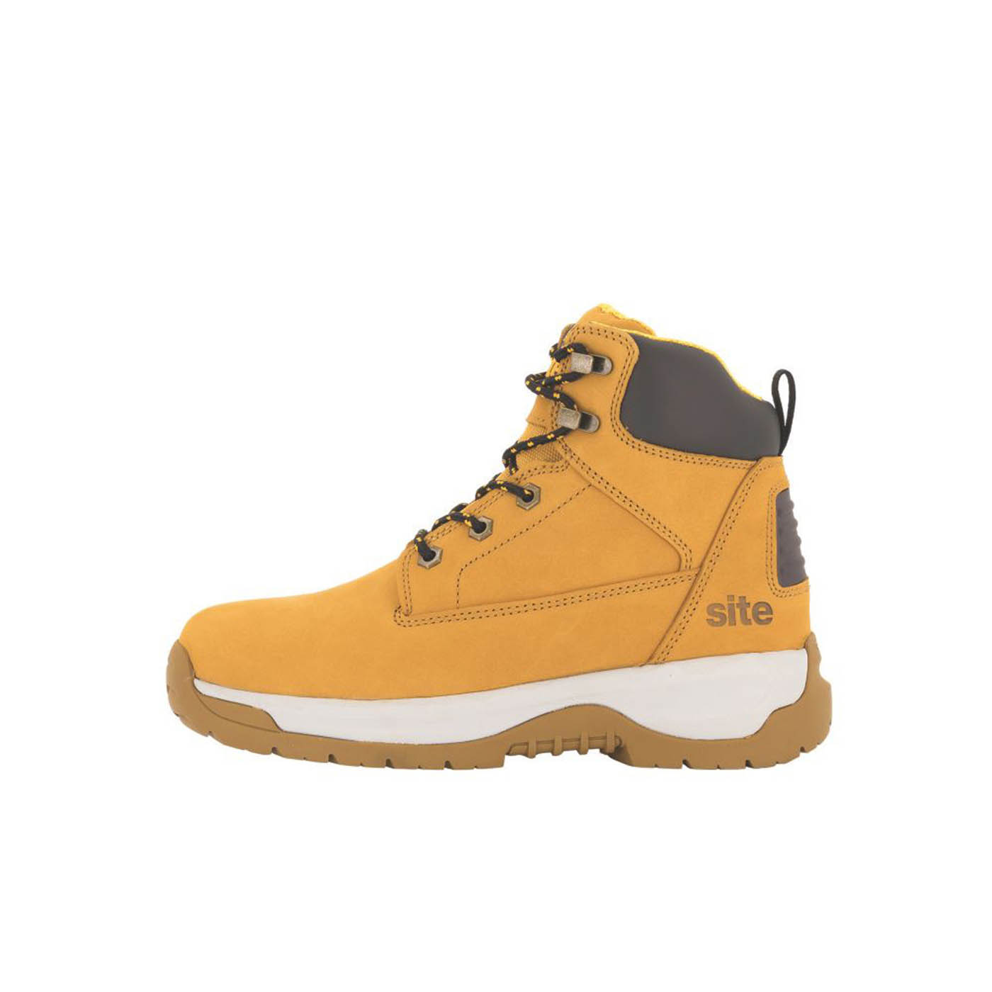 Site Safety Boots Womens Standard Fit Brown Safety Shoes Steel Toe Size 6 - Image 4