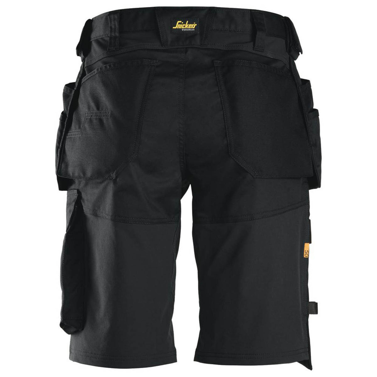 Snickers Work Shorts Stretch Black Multi Pocket Loose Fit 31W 6151 - Image 5