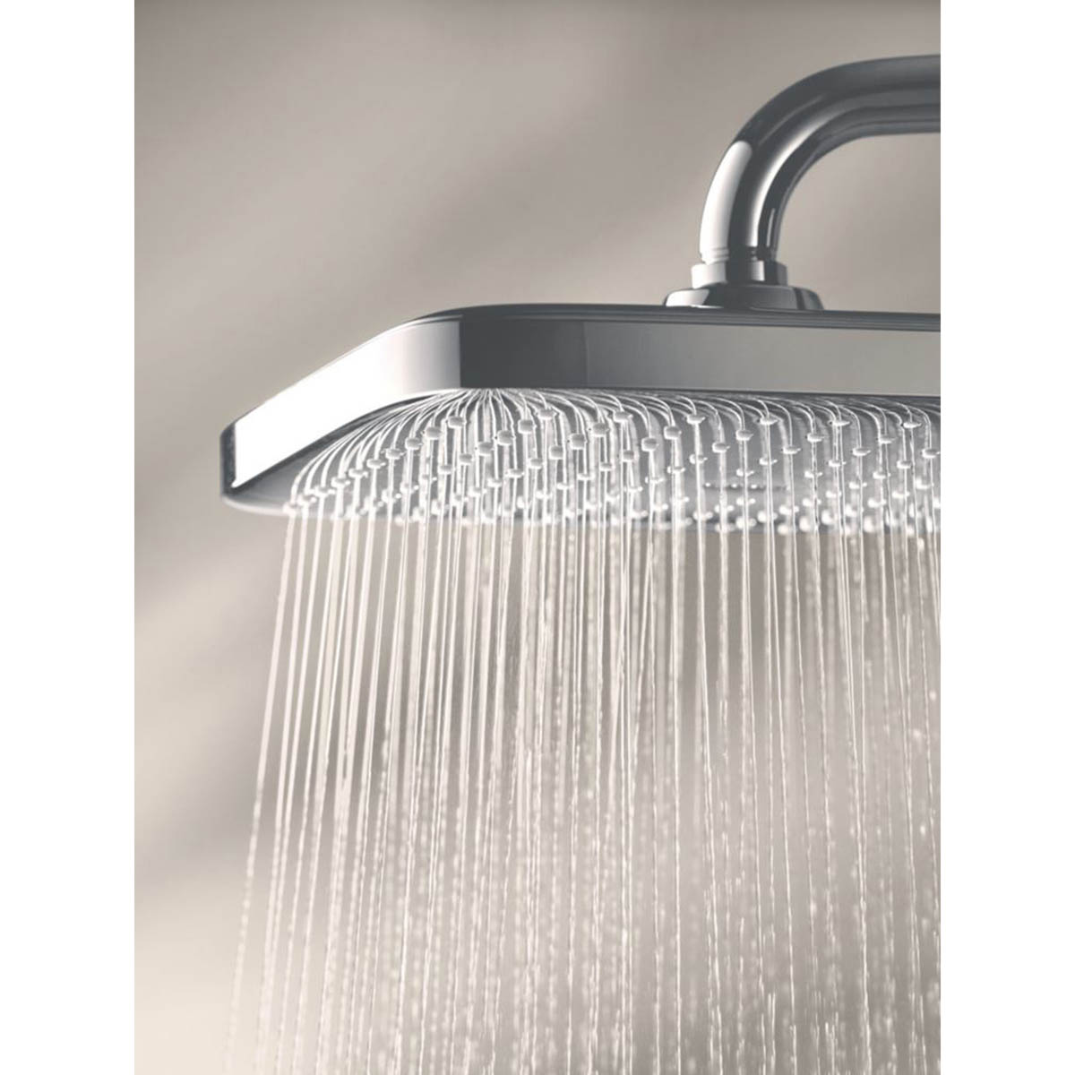 Grohe Thermostatic Mixer Shower Chrome 2 Spray Pattern Twin Square Head Bathroom - Image 4