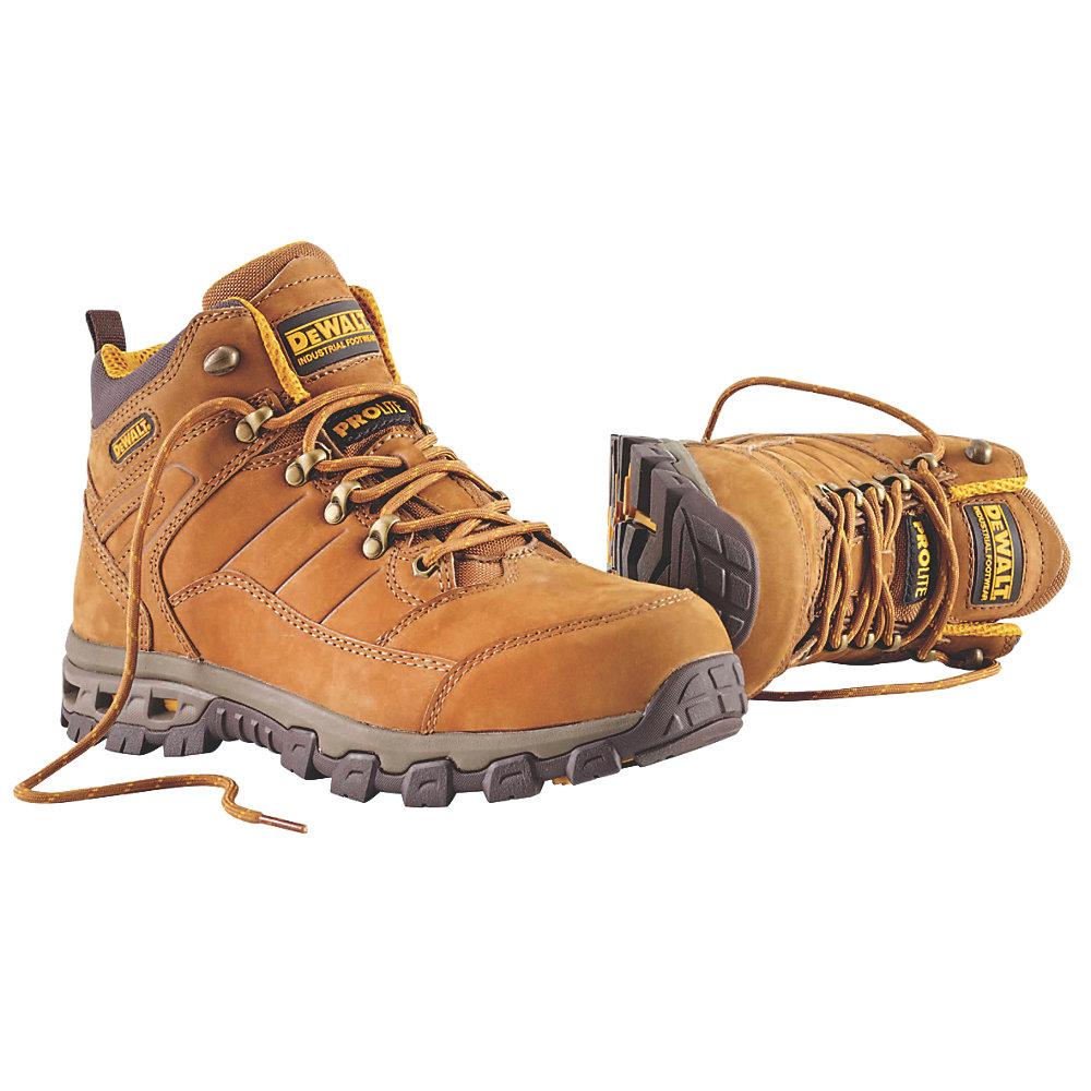 Dewalt Safety Boots Size 7 Brown Pro-Lite Comfort Aluminium Toe Cap Wide Fit - Image 2