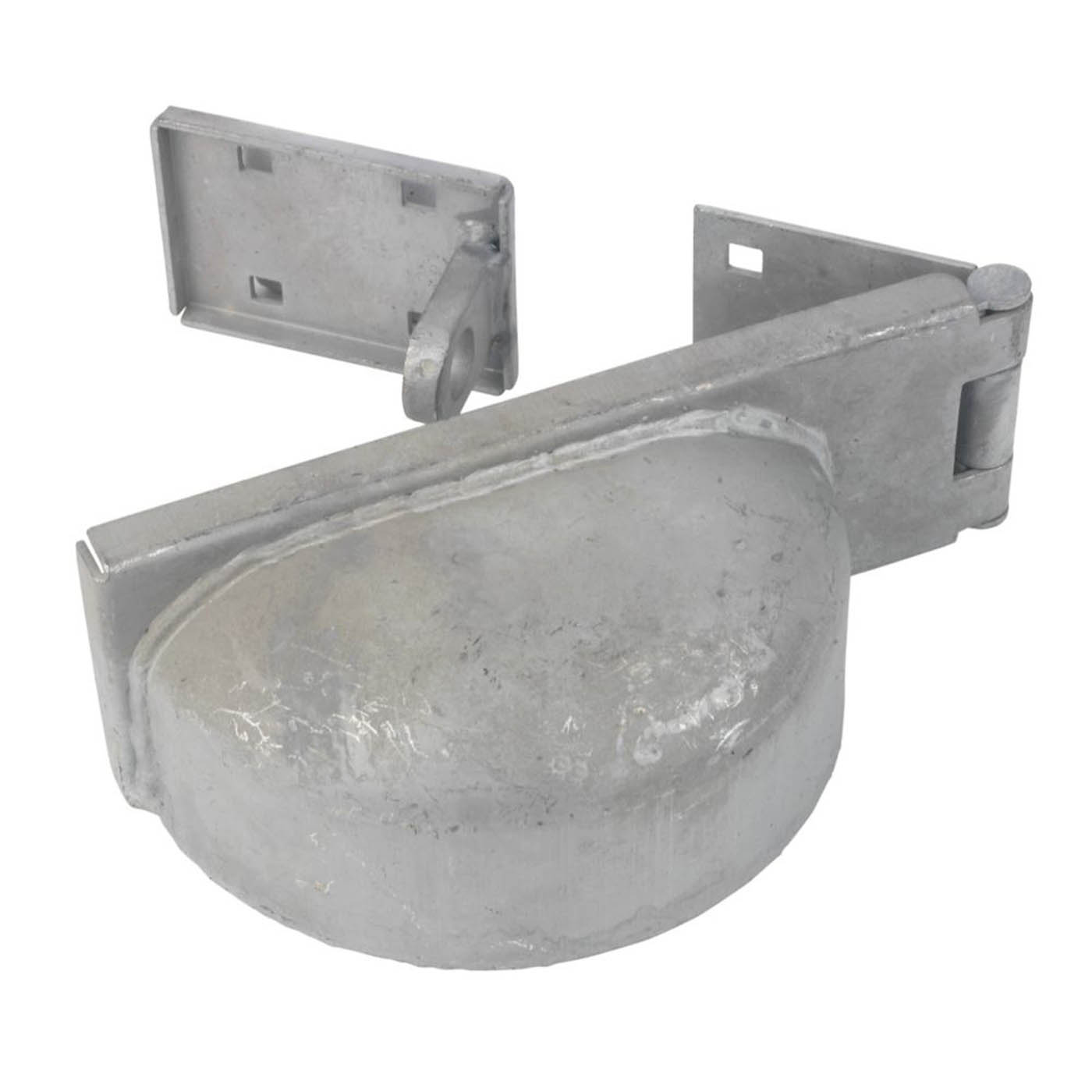 GateMate Padlock Protector Left Hand Galvanised Steel Lockshield Clasp 180mm - Image 1