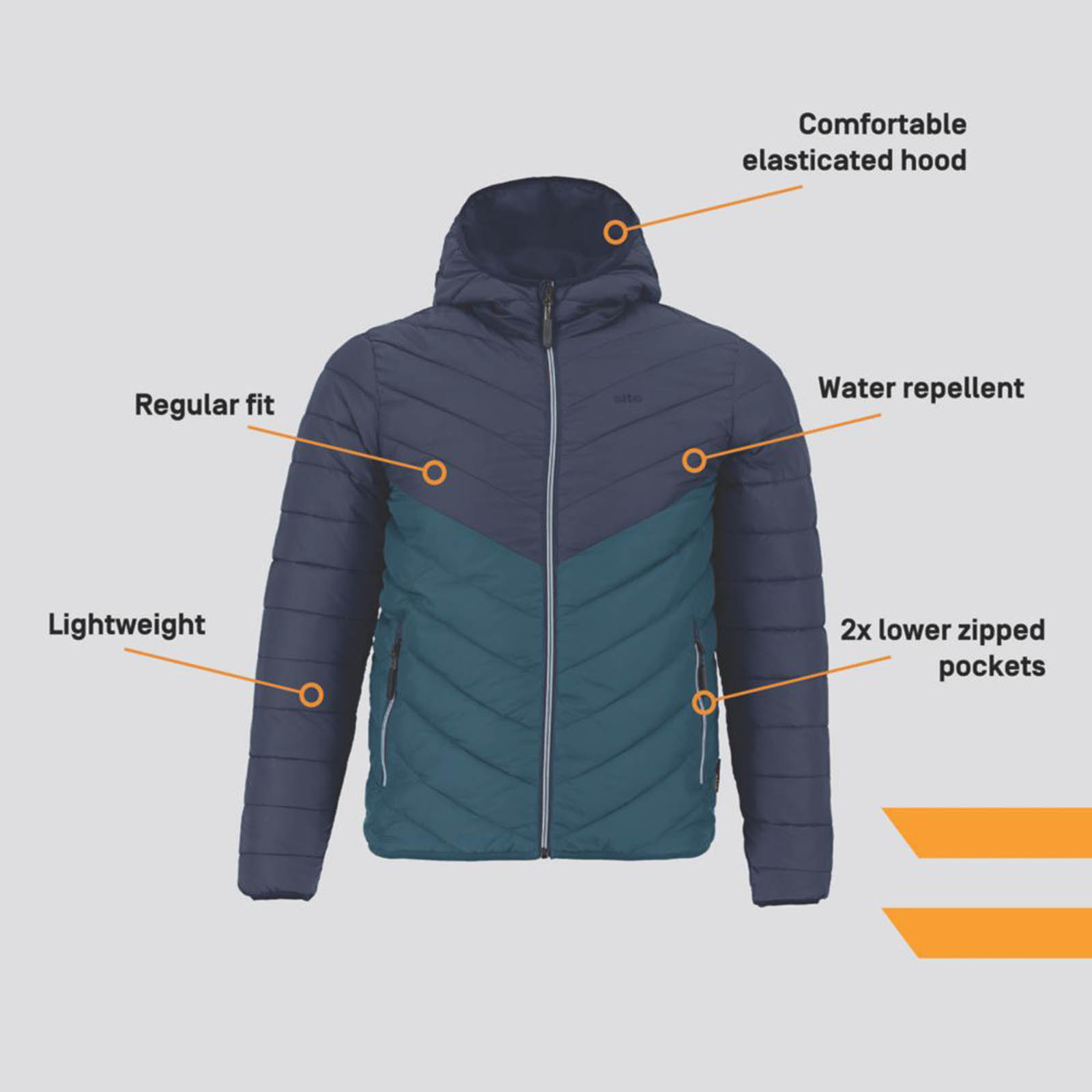 Site Cowles Jacket Navy Blue Large 48.5" Chest - Image 3