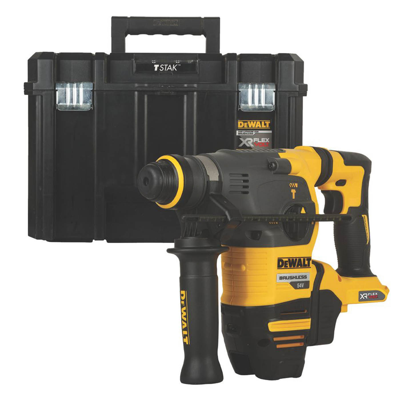 DEWALT DCH333NT-XJ 3.7kg 54V Li-Ion XR FlexVolt Brushless Cordless SDS + Rotary Hammer Drill - Bare - Image 1