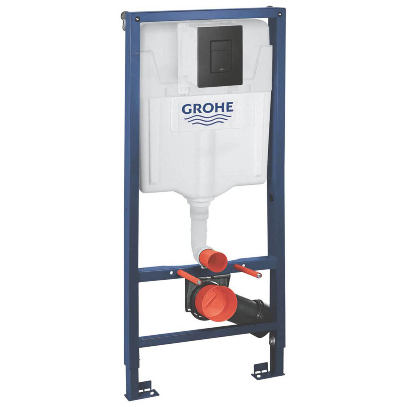Grohe Solido Matt Black 3-in-1 Toilet Frame 1130mm - Image 1