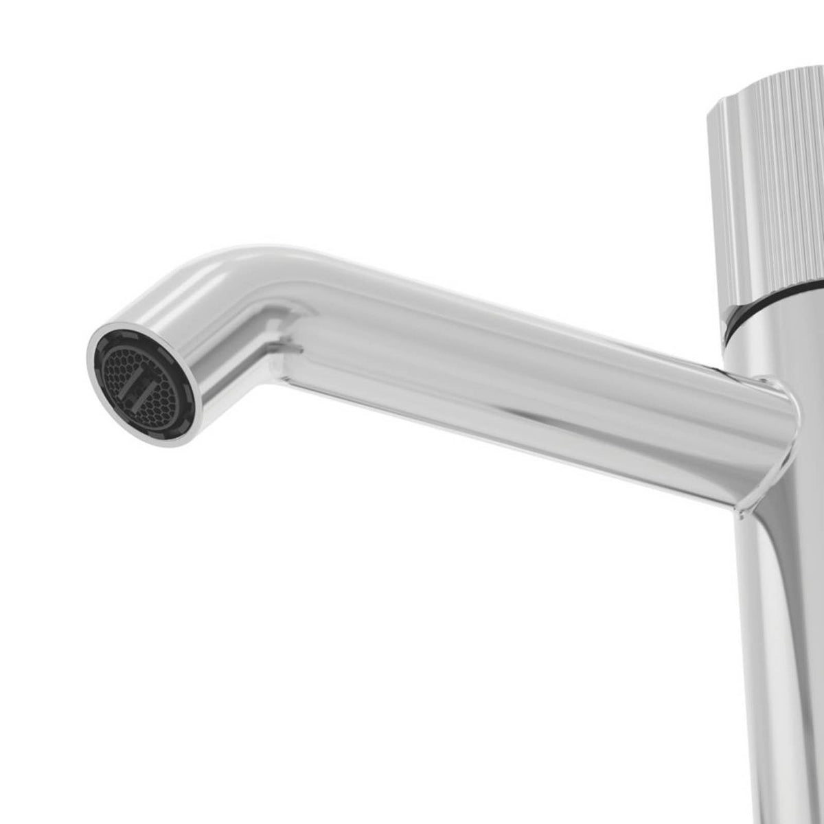 Swirl Bathroom Basin Tap Mono Mixer Chrome Single Lever Waste Modern Faucet - Image 5