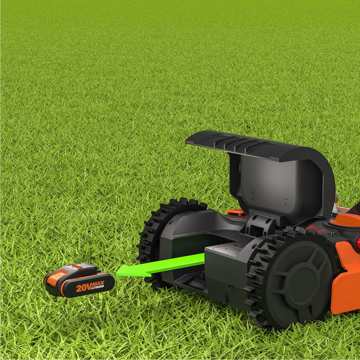 Worx Robotic Lawnmower Mulching L2000 Garden 2000m² Grass Cutter Mulching 20V - Image 6