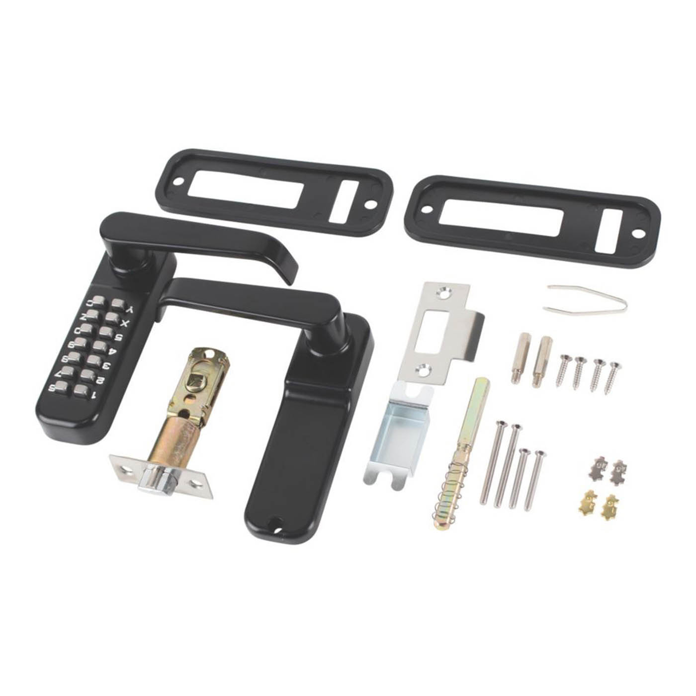 Push-Button Lock With Handle 37.5mm Black 4-6 Digit Code Length Keyless Indoor - Image 3