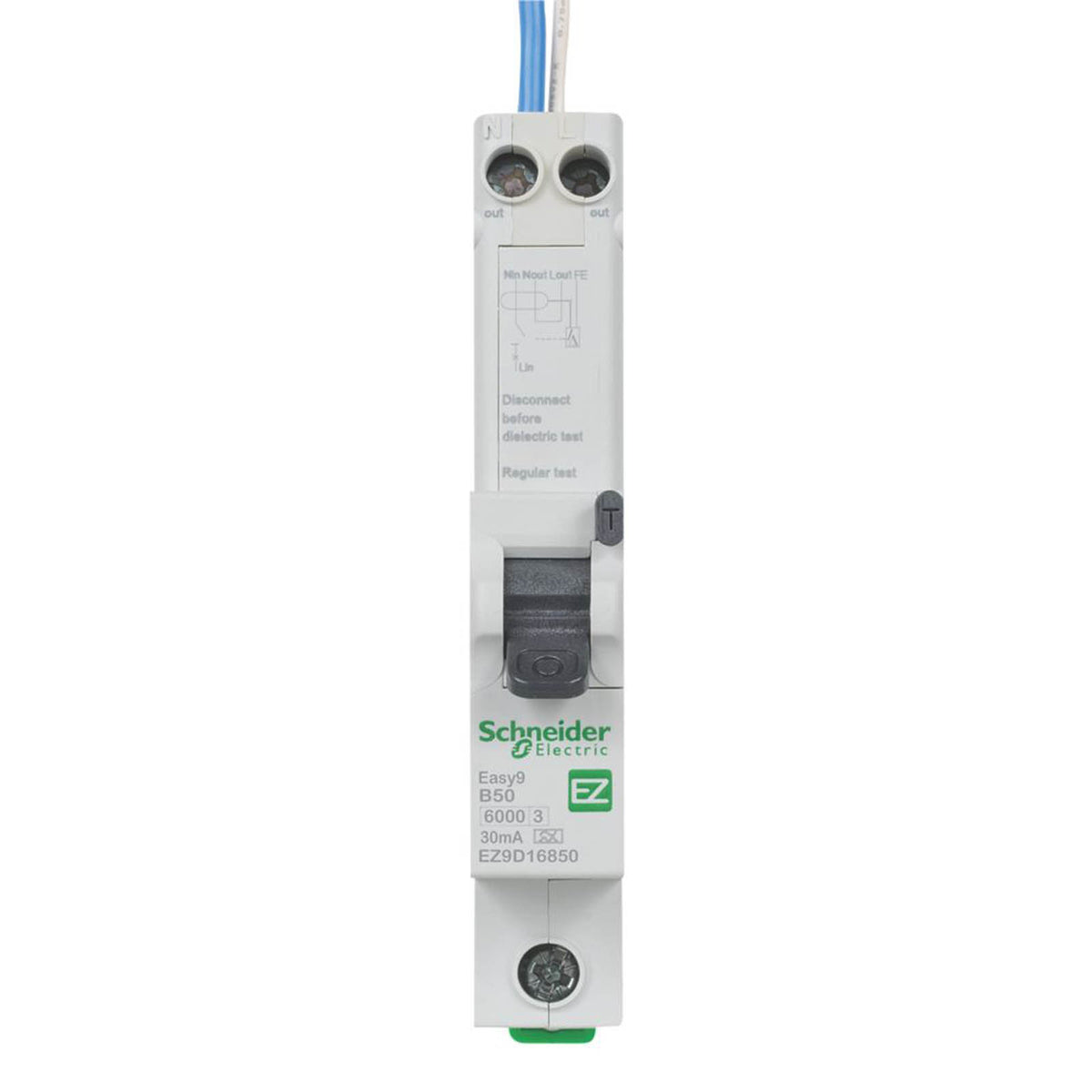 Schneider Electric RCBO Easy9 B Curve Type A Single Phase SP 50A 6kA 30 mA - Image 2