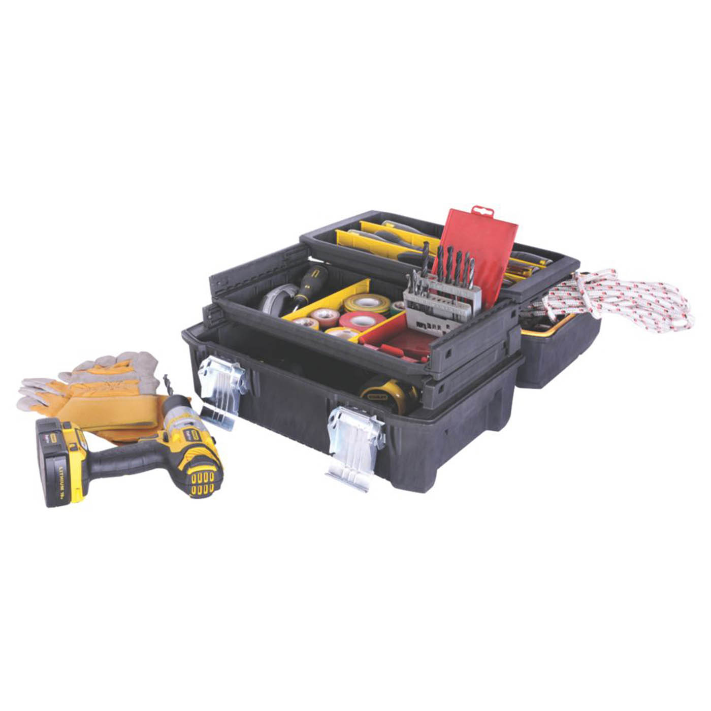 Stanley FatMax Cantilever Tool Box Black 3 Compartments Heavy Duty 18" - Image 5