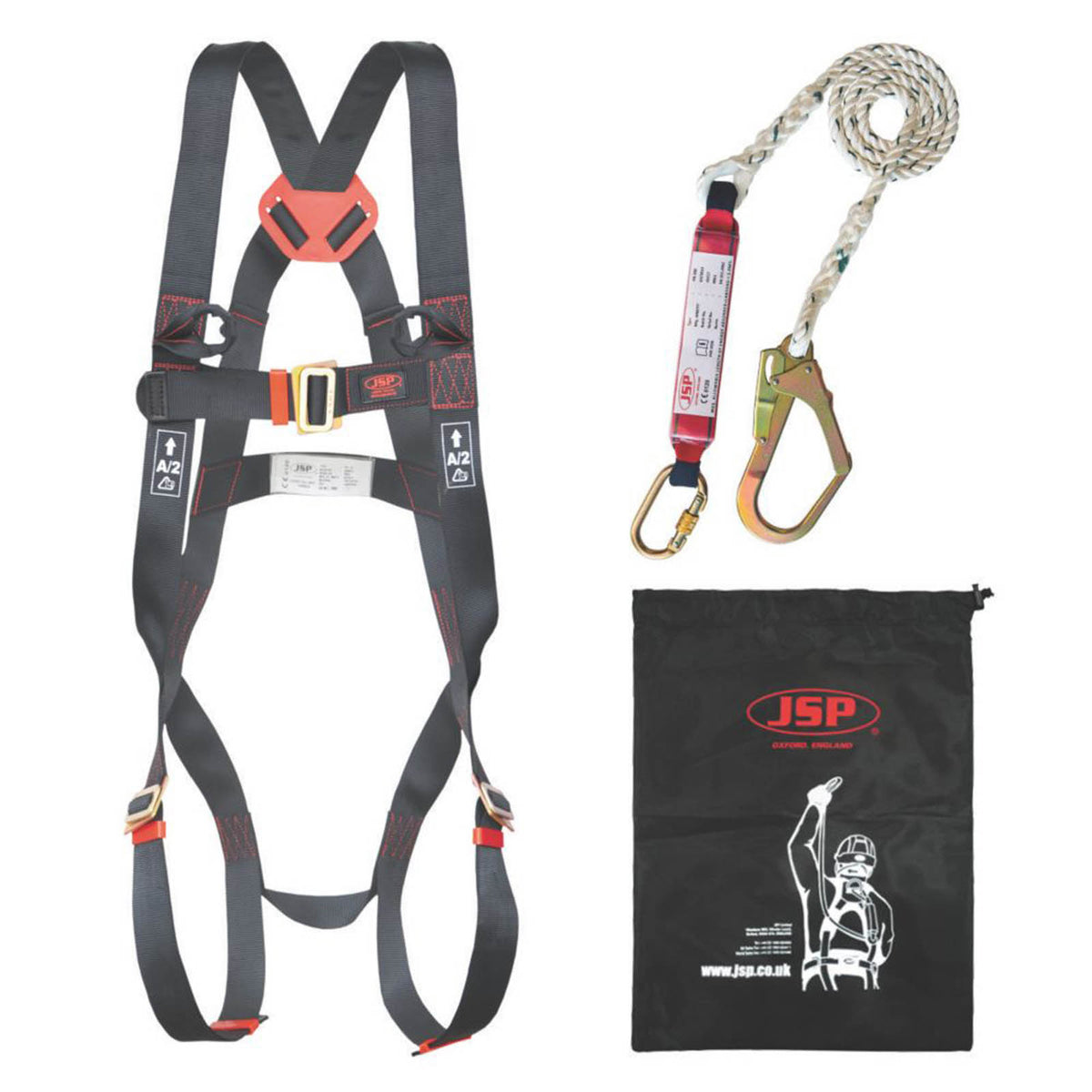 JSP Spartan Single Tail Fall Arrest Kit with Lanyard 2m - Image 2