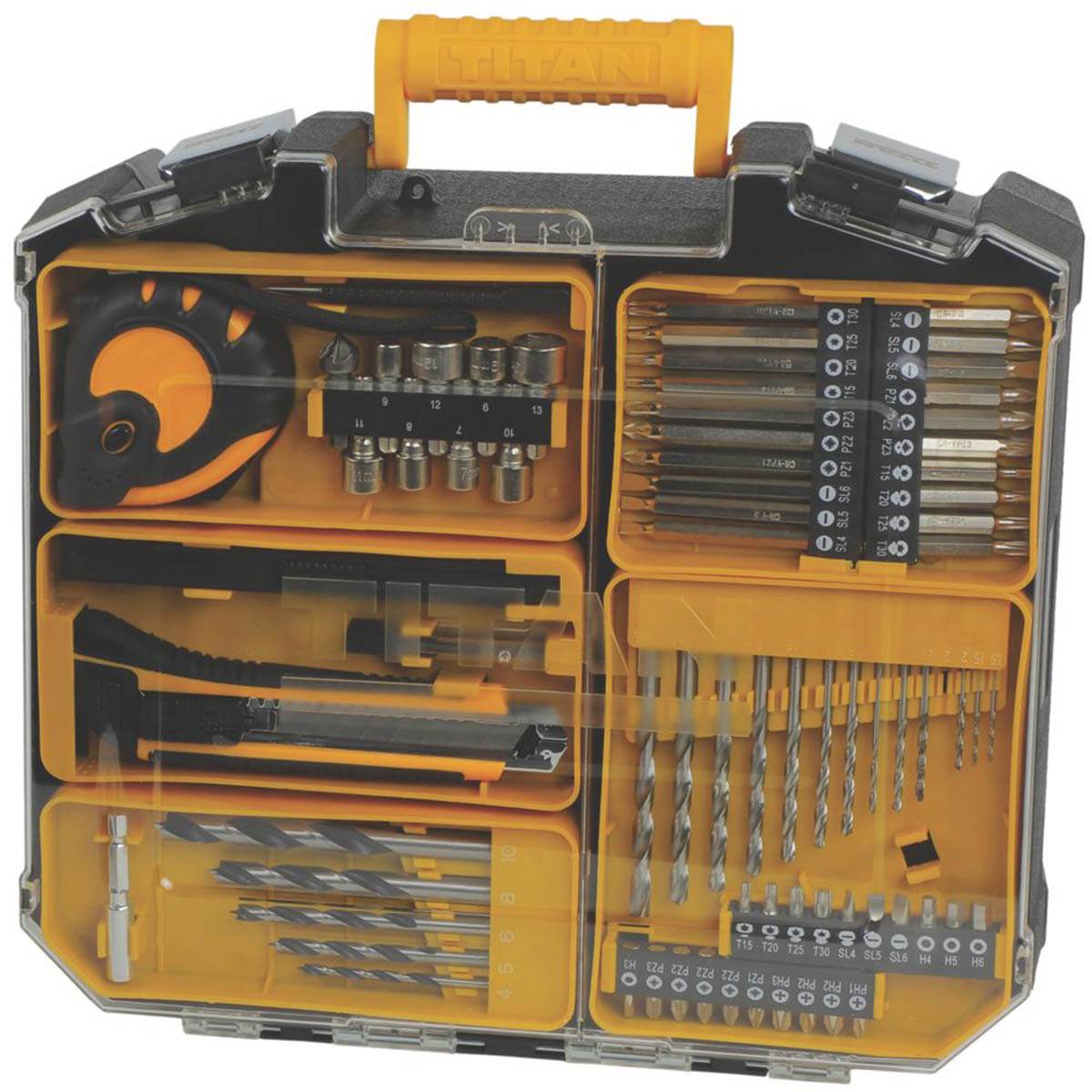 Titan Combi Drill Cordless 18V 2.0Ah Li-Ion TTI1257COM 73 Accessories Compact - Image 4