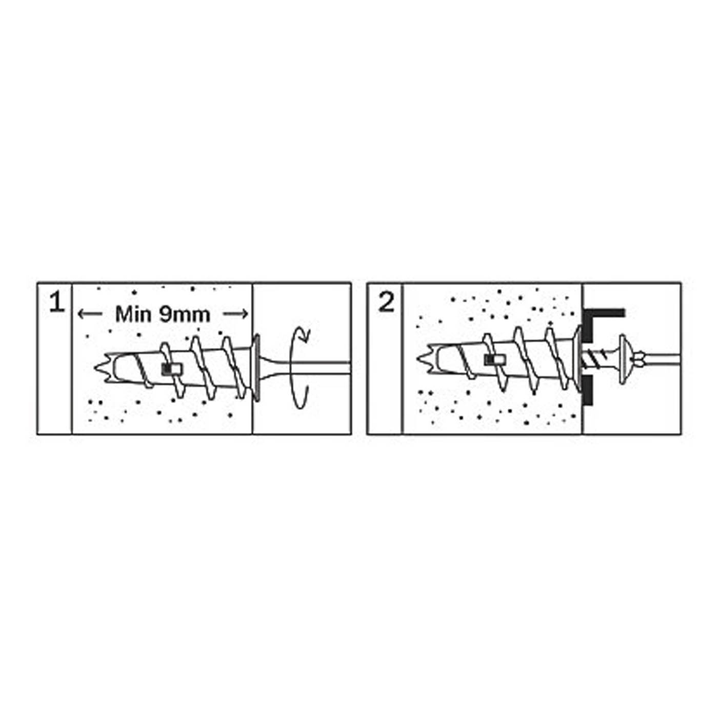 Easyfix Self-Drill Plasterboard Fixings Metal 32mm 500 Pack - Image 4