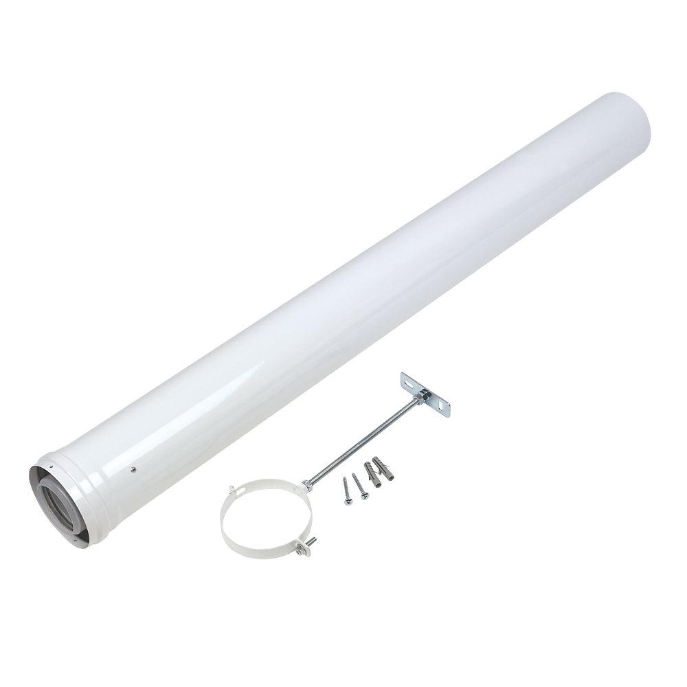 Baxi Flue Extension 100x1000mm White Domestic Boiler Accessories Indoor - Image 1