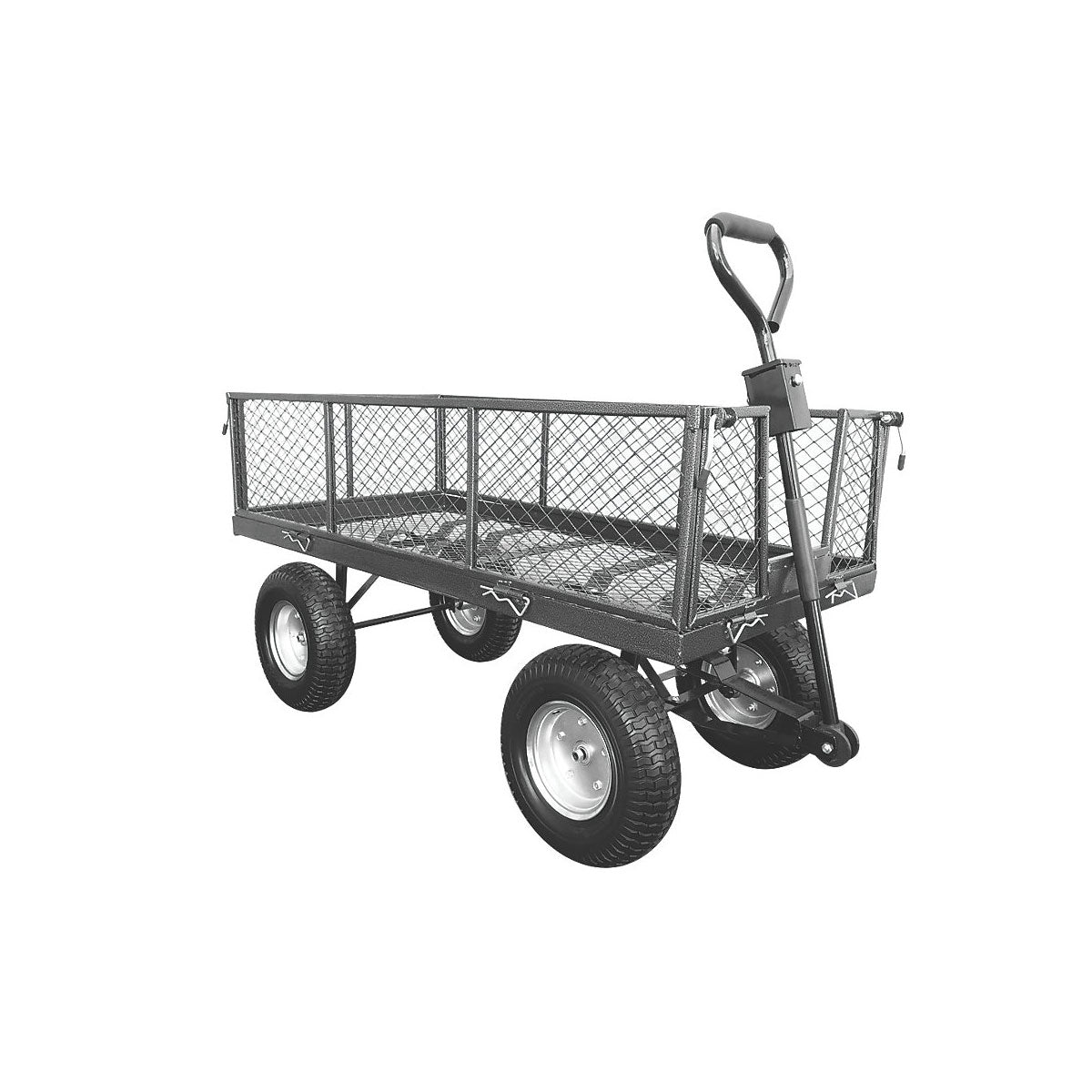 Garden Trolley Large Heavy Duty 350 Kg Metal Cart Mesh Wagon Barrow Truck - Image 1
