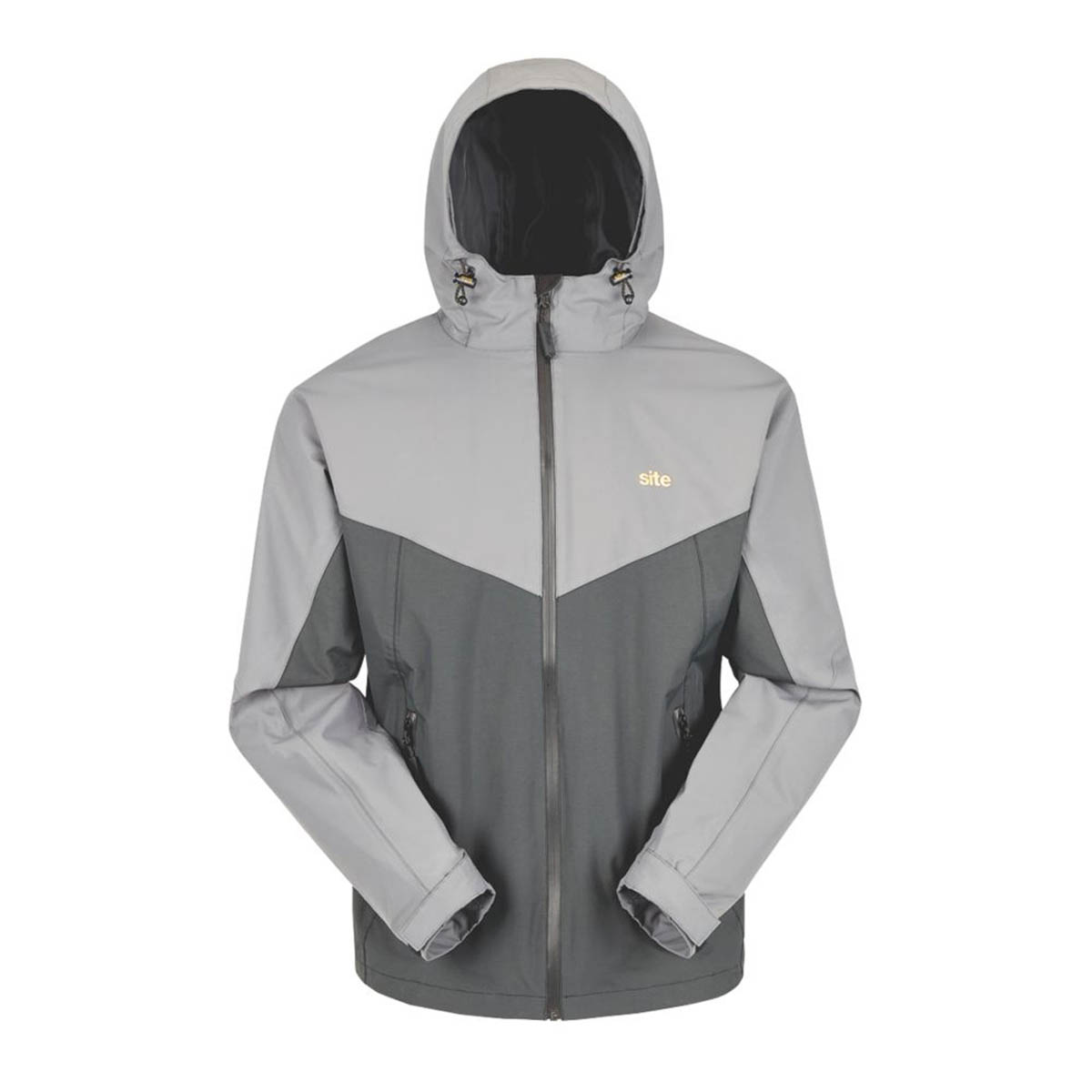 Site Jacket Black Grey Messner Windproof Adjustable Hood X Large 54" Chest - Image 2