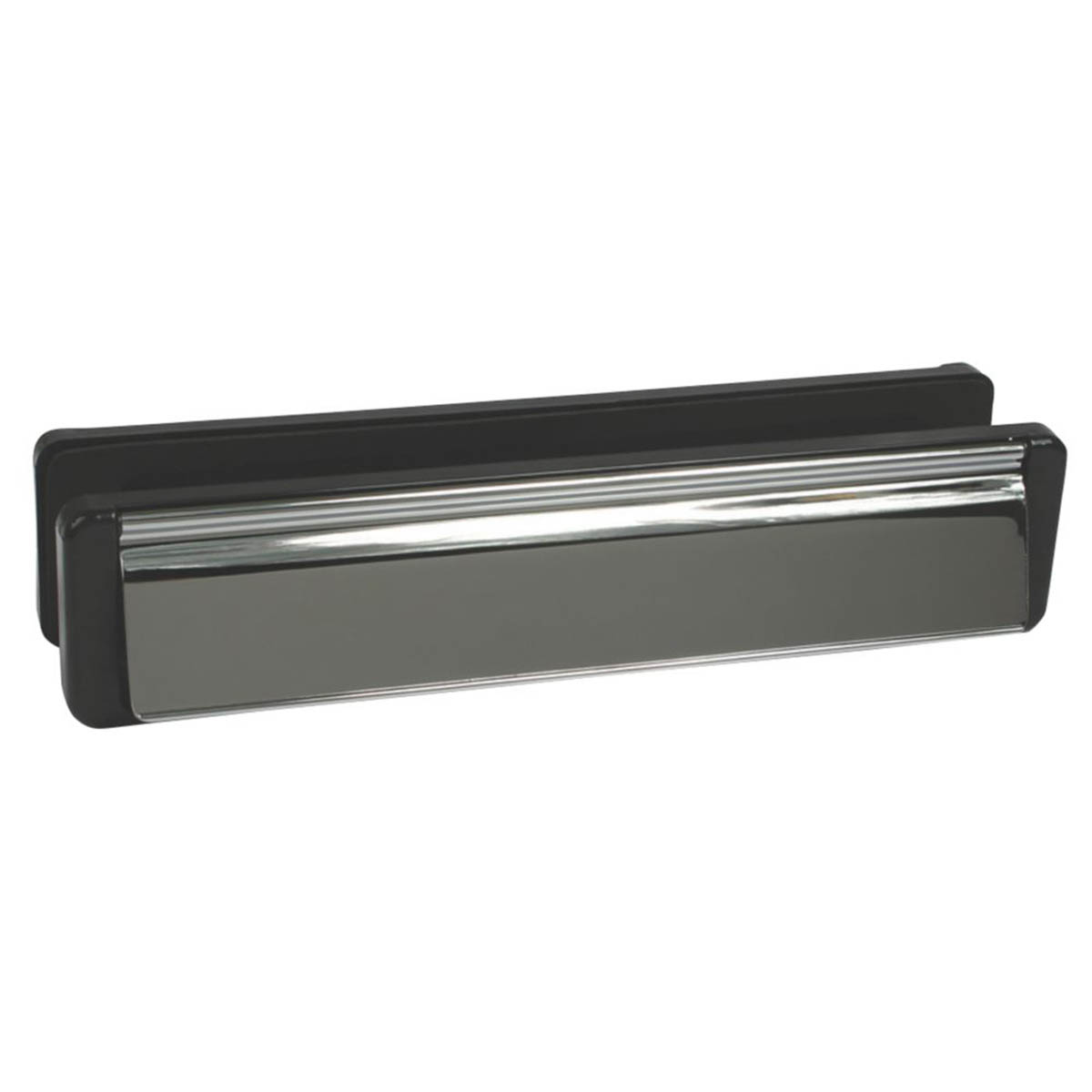 Fab and Fix Letter Plate Zinc Alloy Chrome External Anti Snap Flap 310 x 68mm - Image 2
