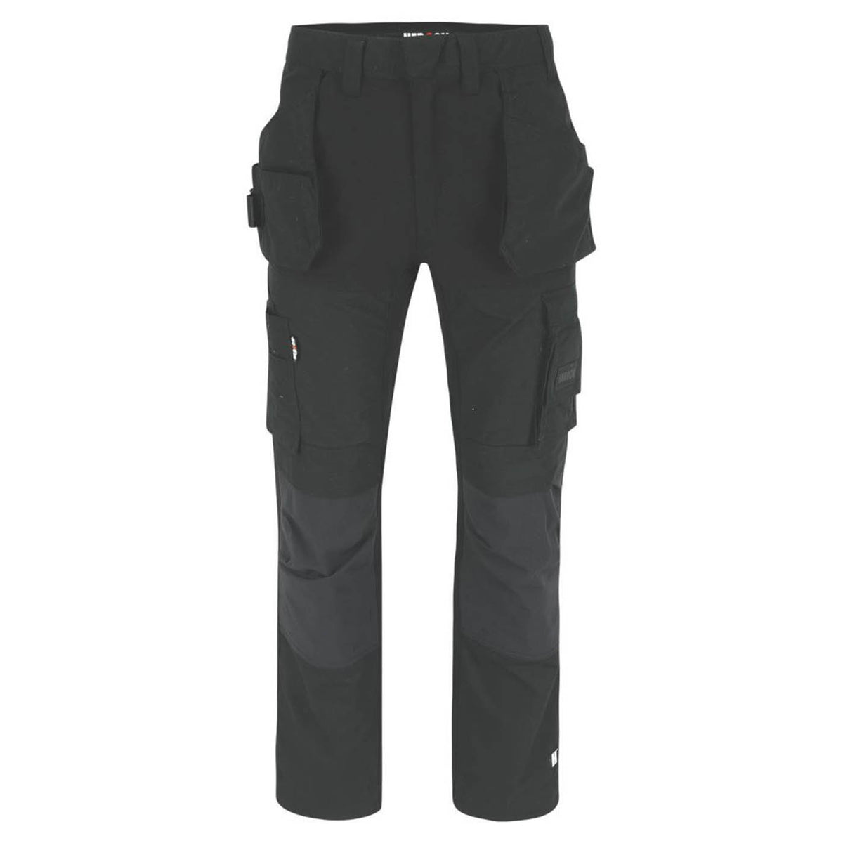 Herock Work Trousers Mens Regular Fit Black Stretch Multi Pockets Cargo 38W 32L - Image 2