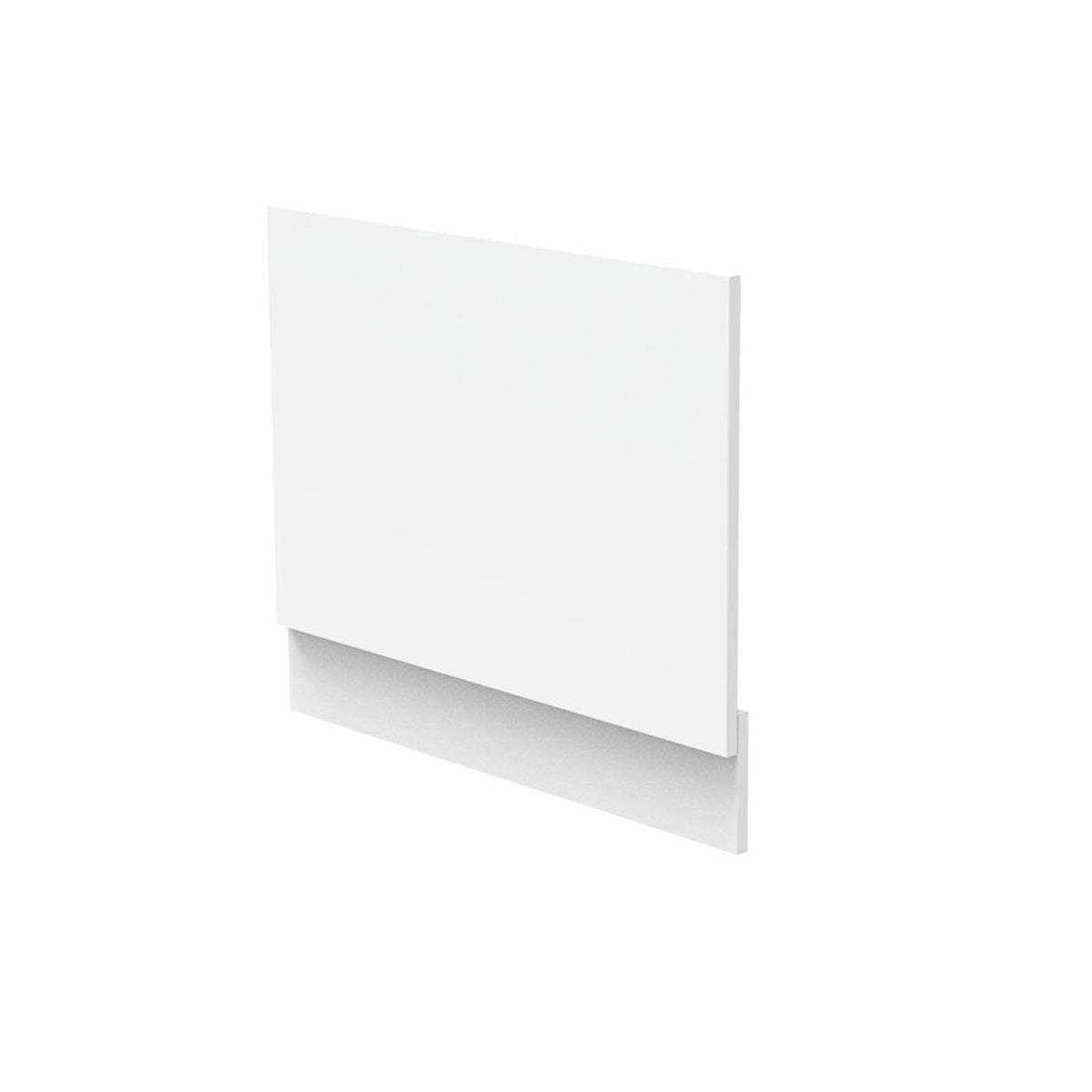 Bath End Panel Gloss White Adjustable Waterproof Contemporary 700mm x 460 mm - Image 1