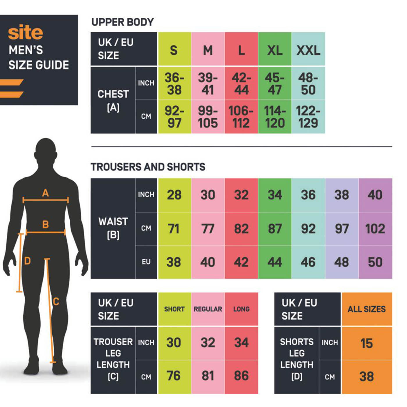 Site Mens Work Trousers Stretch 9 Pockets Black Slim Fit Breathable 36" W 32" L - Image 2