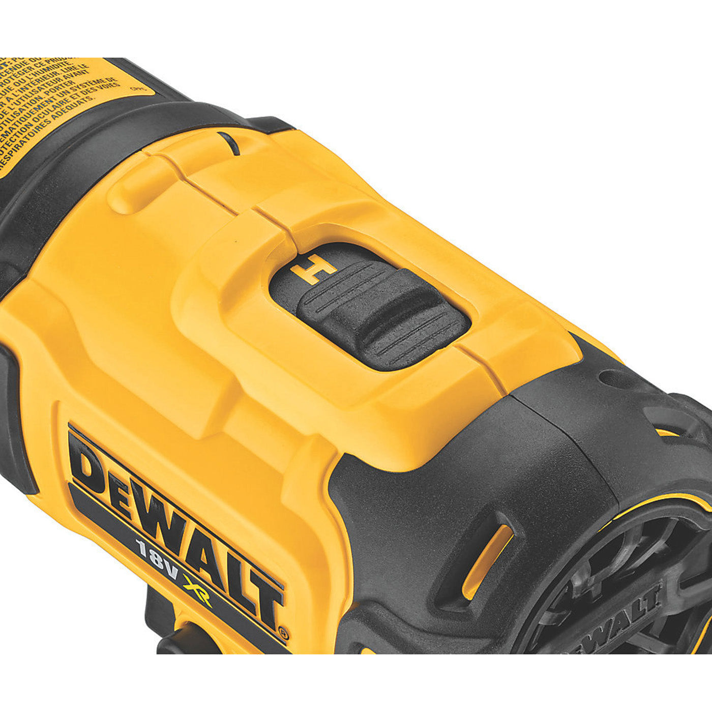 DeWalt Heat Gun Cordless 18V Li-Ion DCE530N-XJ 2 Temperature Settings Body Only - Image 3