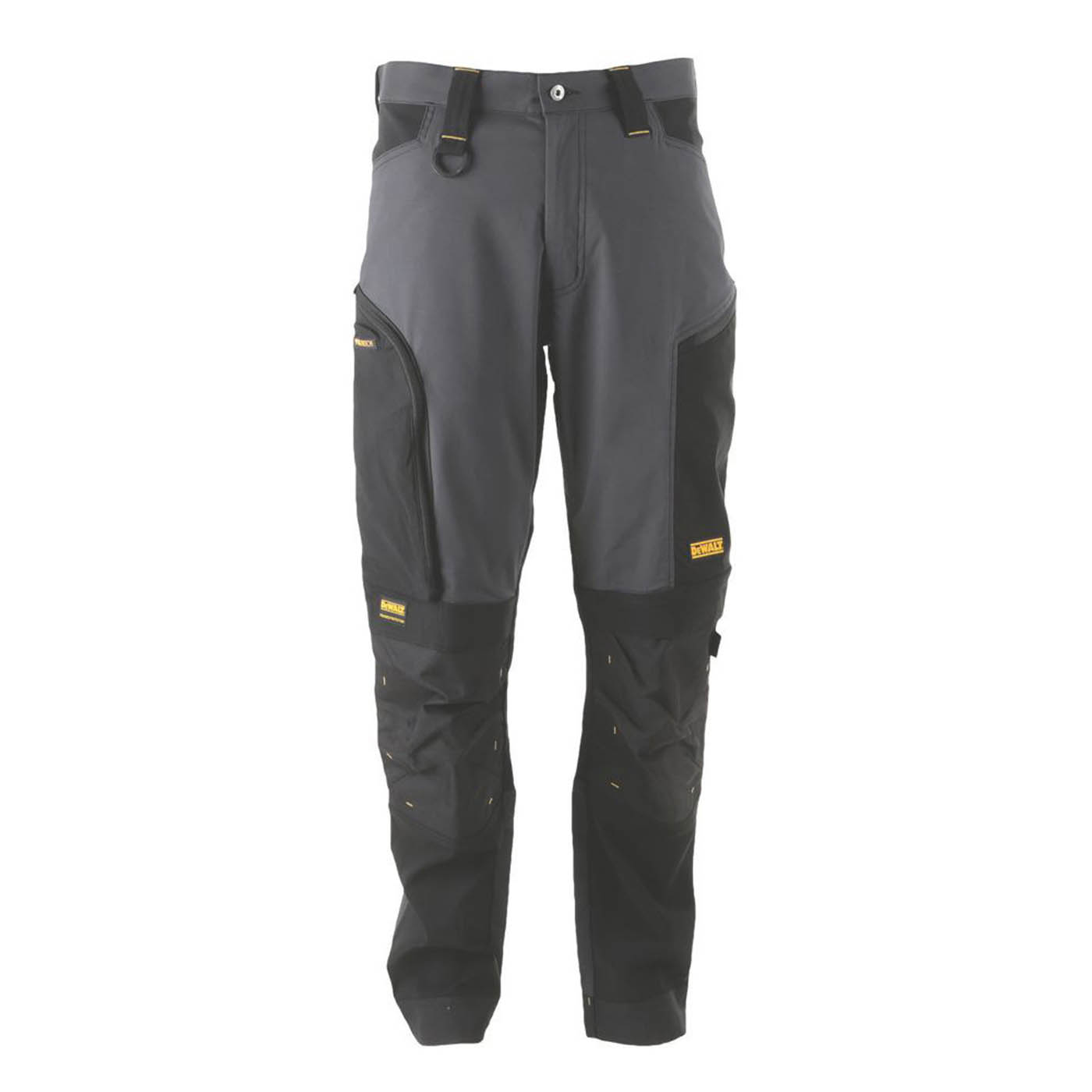 DeWalt Work Trouser Mens Twisted Leg Grey Black Breathable Multi Pockets 34W 31L - Image 6