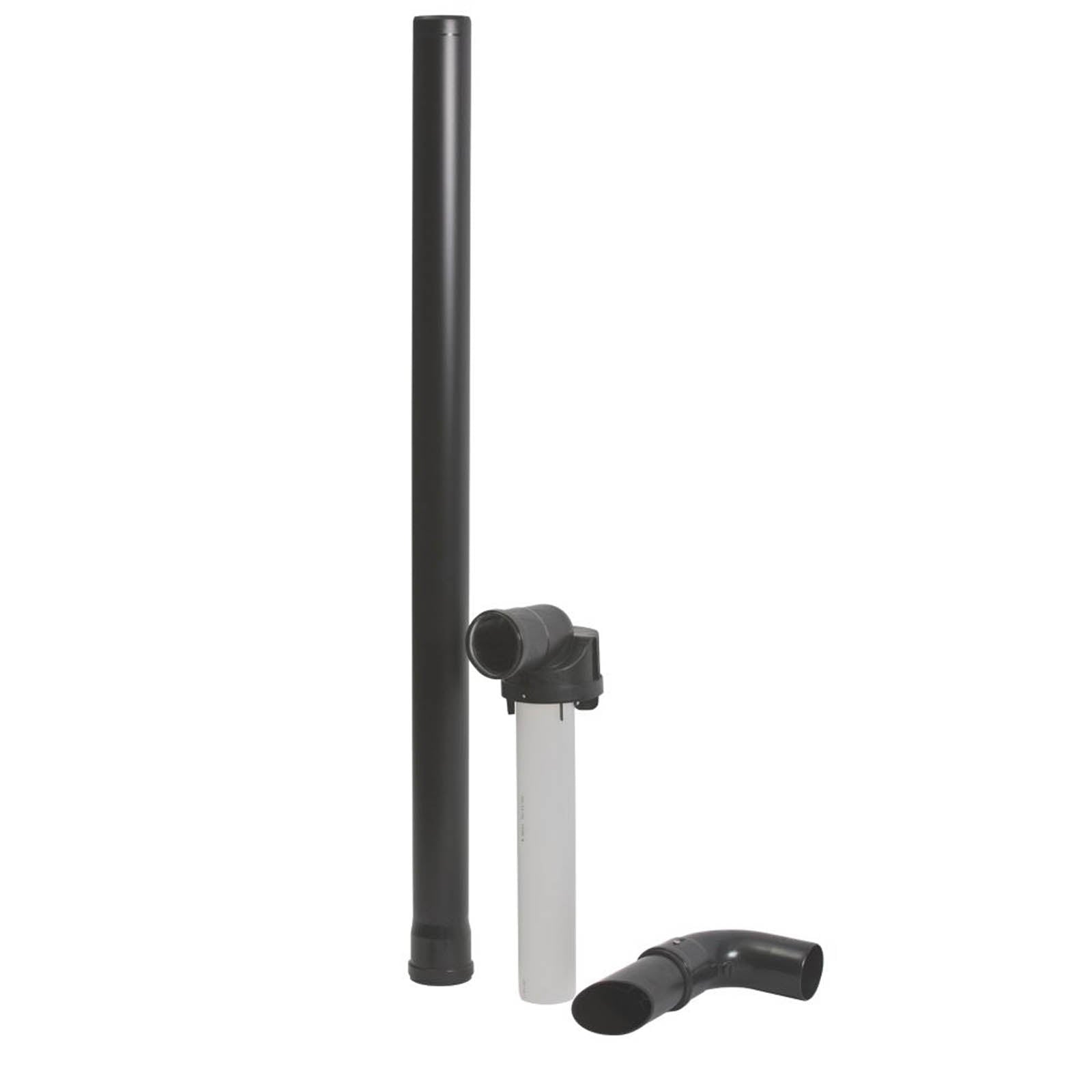 Baxi Plume Kit Extension Pipe Black 60mm Push Fit Connection Boiler Accessories - Image 2