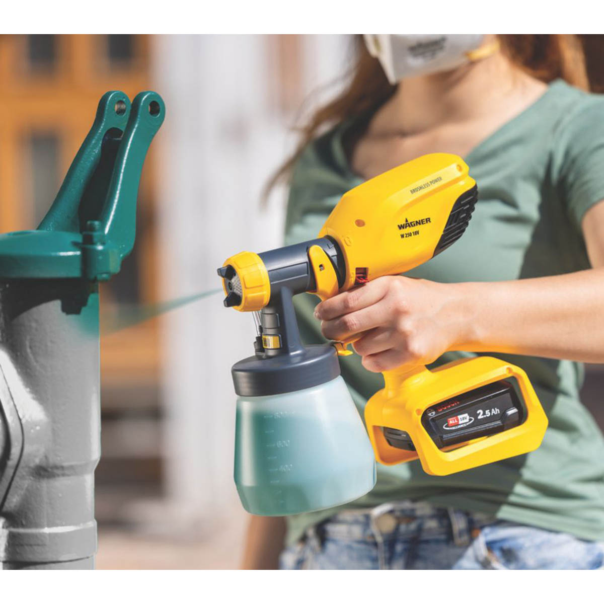 Wagner Fence Sprayer Cordless 18V Li-Ion W250 Brushless Spray Gun Body Only - Image 5