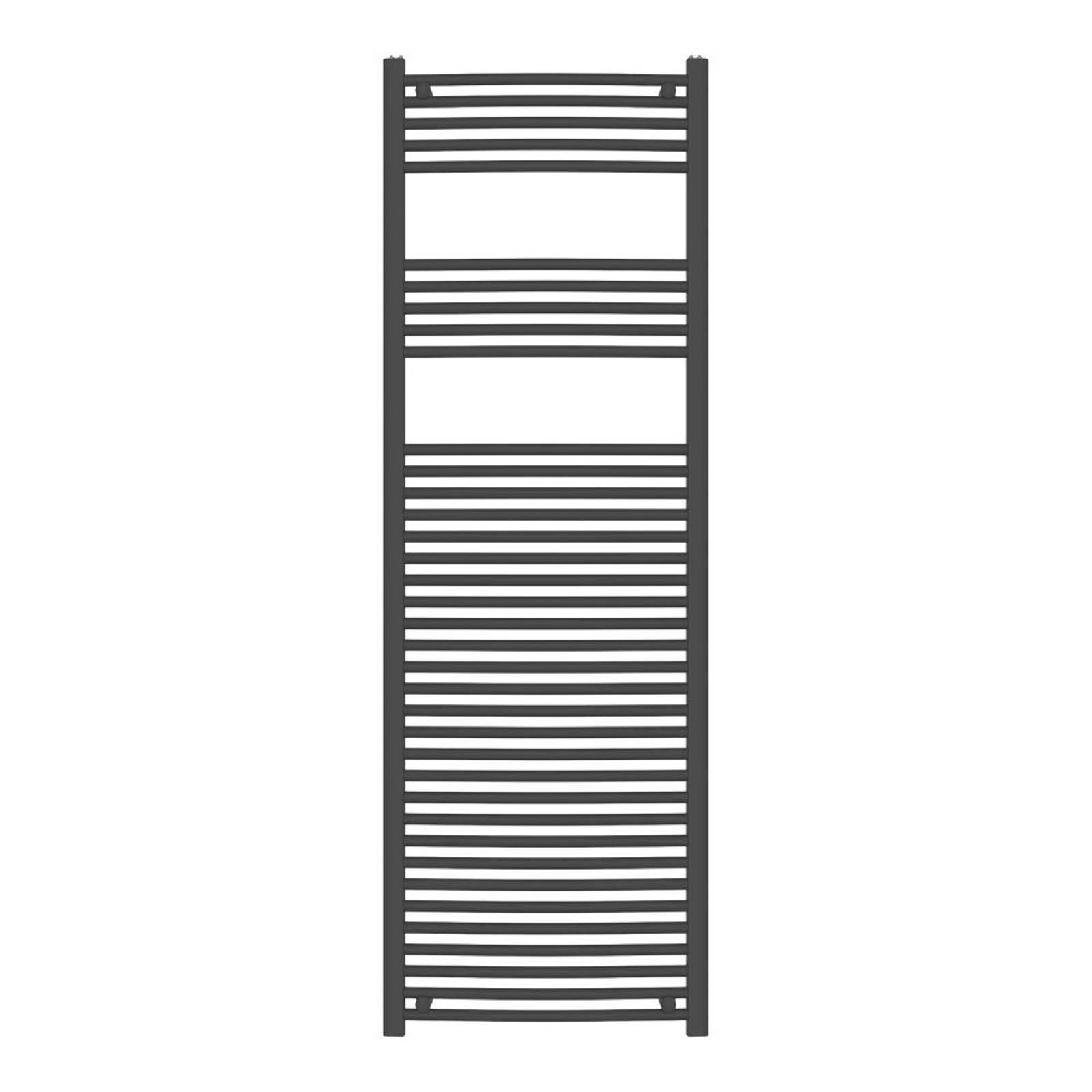 Flomasta 1800mm x 600mm 2890BTU Black Curved Towel Radiator - Image 2
