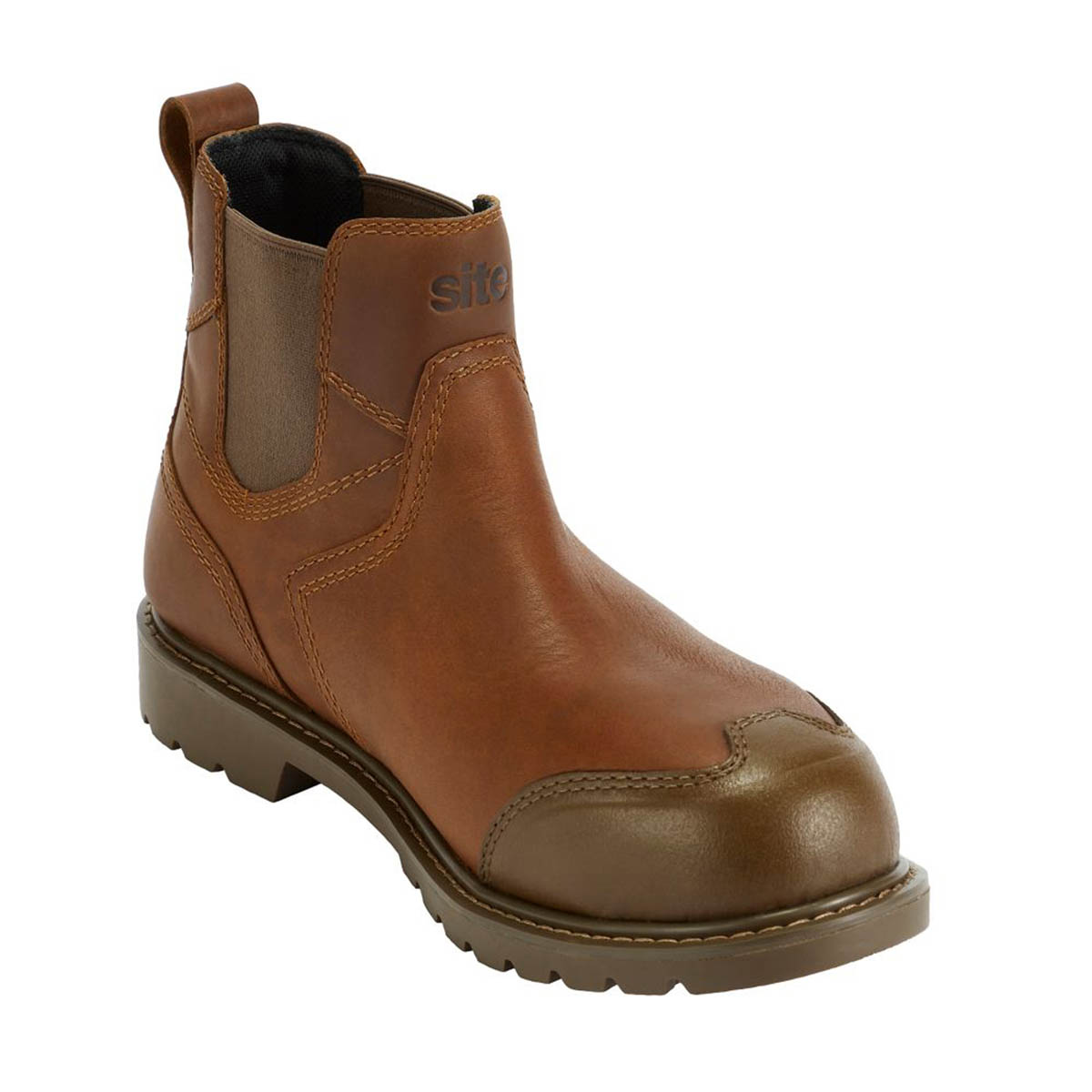 Site Safety Dealer Boots Mens Standard Fit Brown Waterproof Steel Toe Size 8 - Image 2