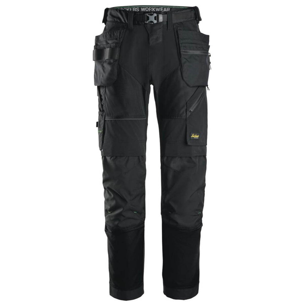 Snickers Work Trousers Mens Regular Fit Black Stretch Multi Pockets 30W 30L - Image 1