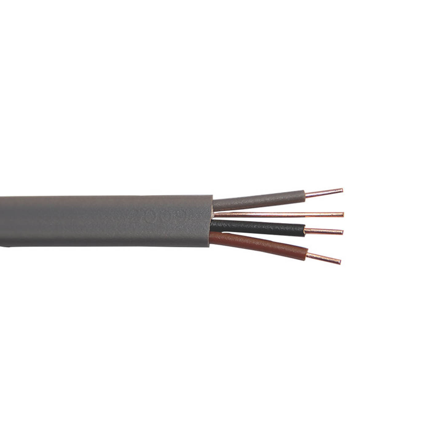 Prysmian Wiring Cable 6243YH 3-Core & Earth Indoor Grey Flat 1.5mm² Drum 50 m - Image 2