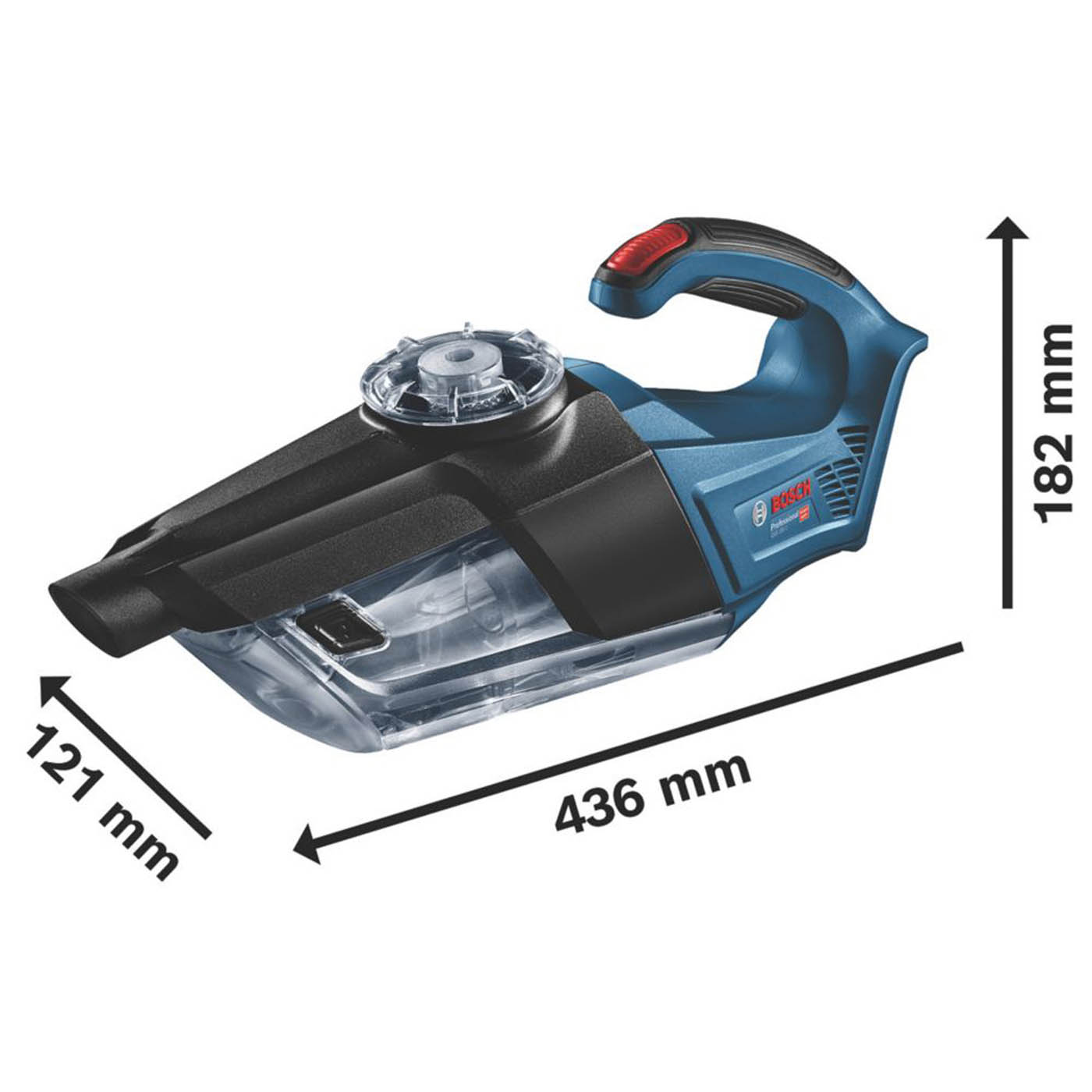 Bosch Handheld Vacuum Cleaner Cordless Professional Compact 18V Li-Ion Body Only - Image 5
