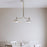 Apennin Ceiling Light Matt Cream 2 Lamp Pendant Kitchen Dining Room Lighting - Image 4