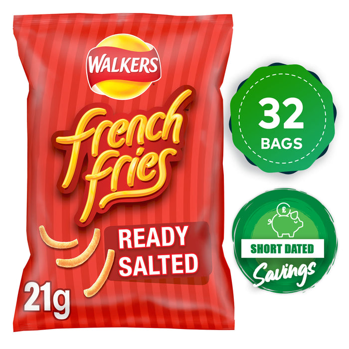 Walkers Crisps French Fries Ready Salted Snacks Pack of 32 x 21g - Image 10