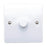 Dimmer Light Switch Single Gloss White 1 Gang 2 Way Push On/Off Home Lighting - Image 1