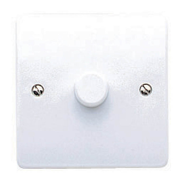 Dimmer Light Switch Single Gloss White 1 Gang 2 Way Push On/Off Home Lighting - Image 2