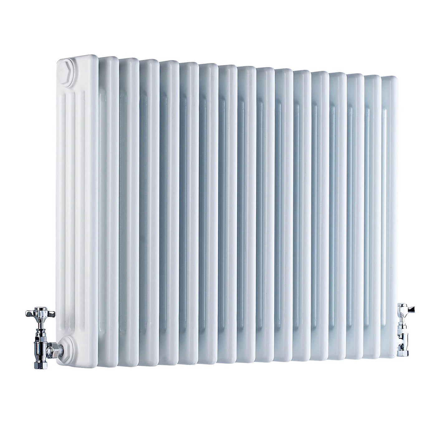 Acova 4 Column Radiator White Horizontal Steel 6005BTU Traditional W104.2xH60cm - Image 1