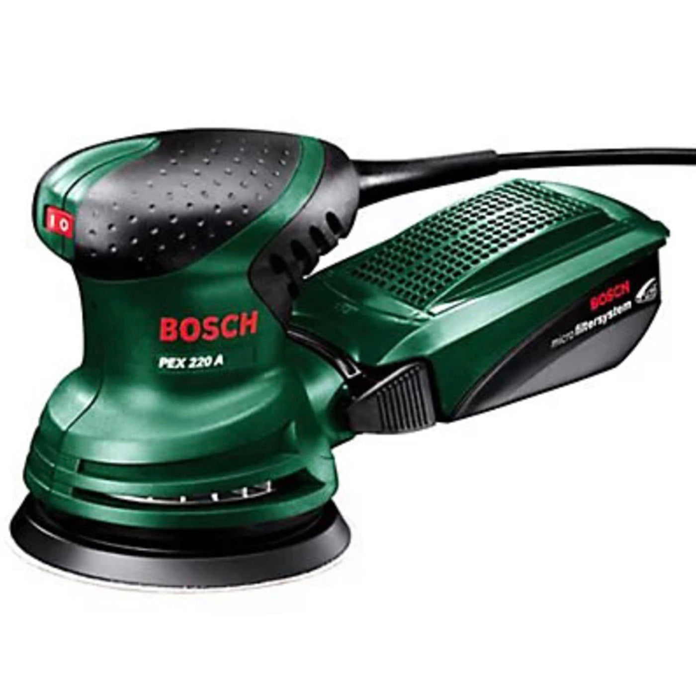 Bosch Corded Random Orbit Sander 220W PEX 220A 125mm Sanding Disc - Image 1