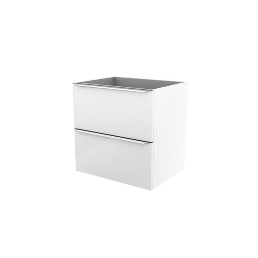 Bathroom Vanity Unit Basin Sink Gloss White Wall Mounted Storage Cabinet - Image 1