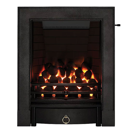 Focal Point Gas Fireplace Insert Black With Slide Control Modern Living Room - Image 1
