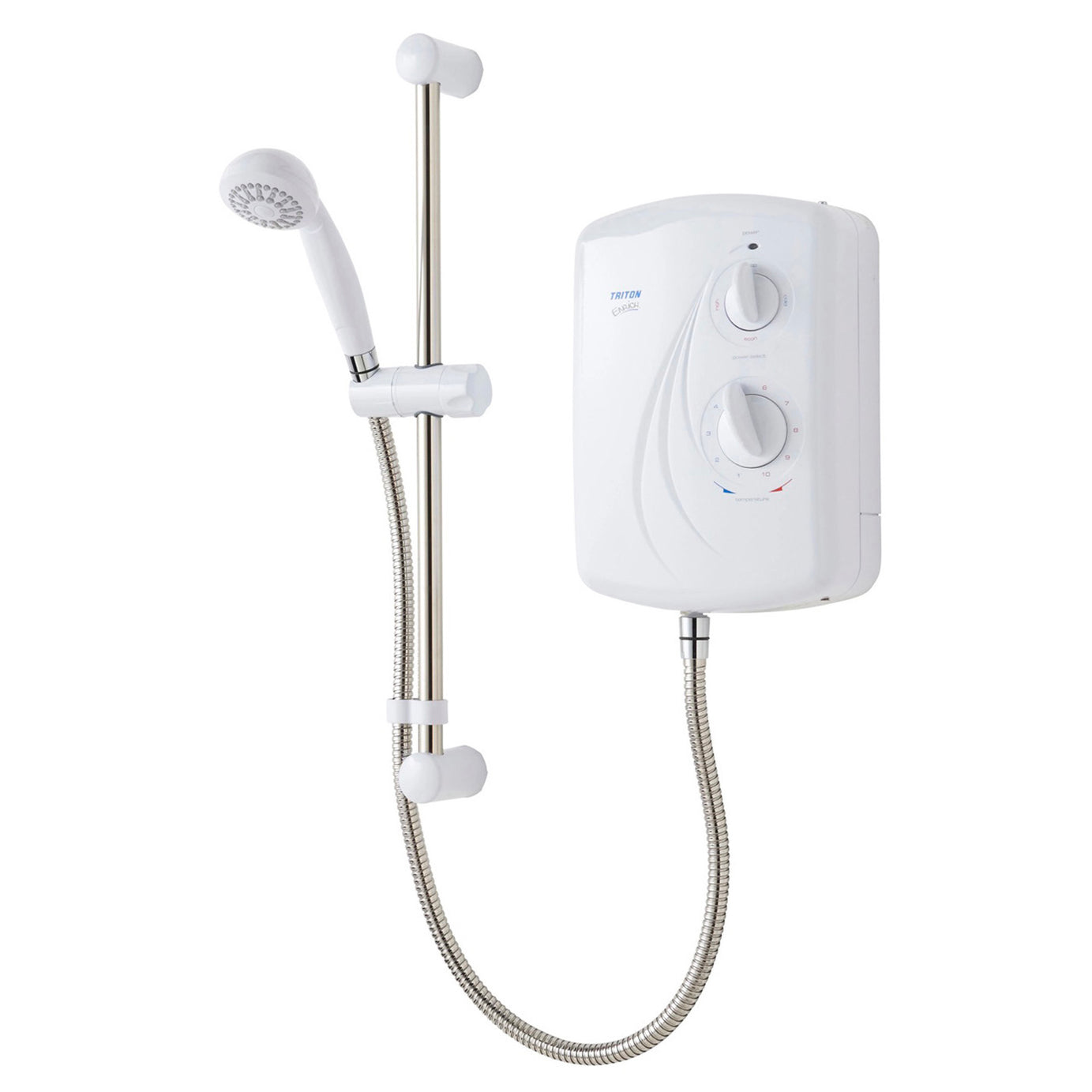 Triton Bathroom Electric Shower Enrich White 8.5kW Thermostatic - Image 2