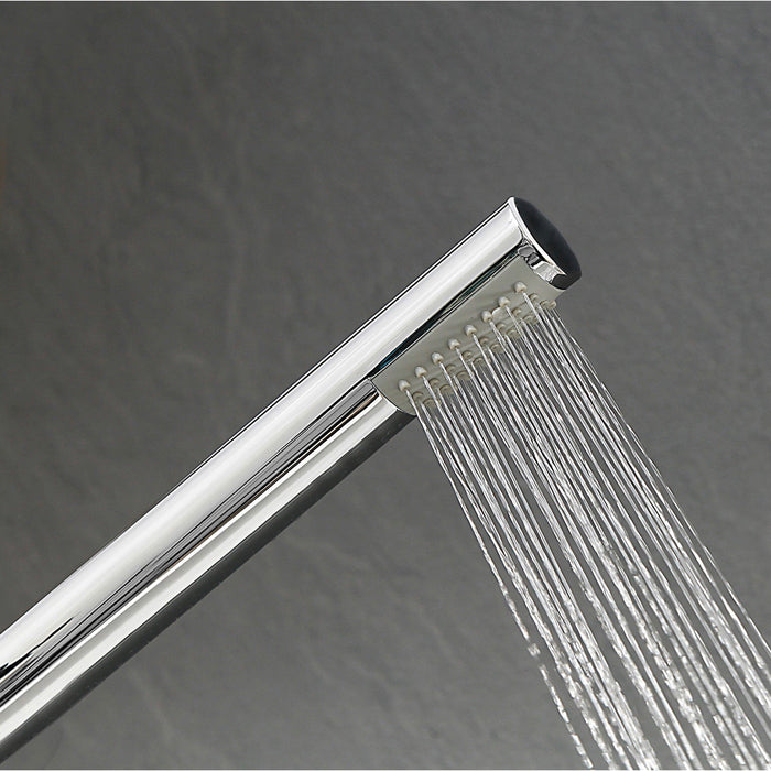 Freestanding Bath Filler Tap Handheld Shower Chrome Bathroom Floor Mounted - Image 4