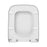 Cedo Fabian Toilet Seat Plastic White Soft Close Gloss Finish 361x416mm - Image 2